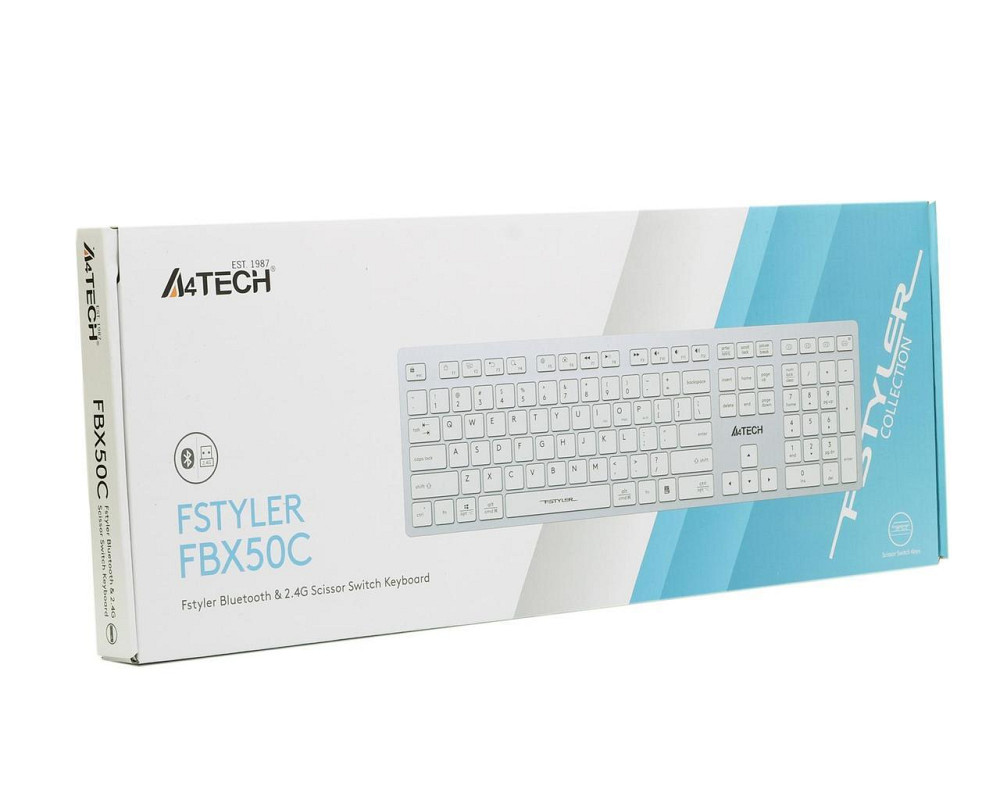 Клавіатура A4Tech FBX50C White Білий Харків - фото 2
