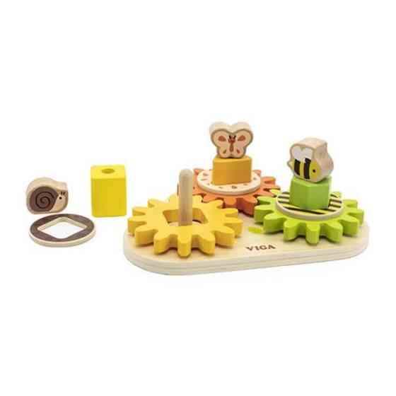 Розвивальна іграшка Viga Toys Звірята на шестерінках (44690) Харків