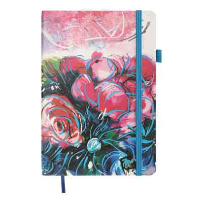 Книга записна Buromax Cherie 96 аркушів А5 у клітинку синій (BM.295105-02) Вінниця