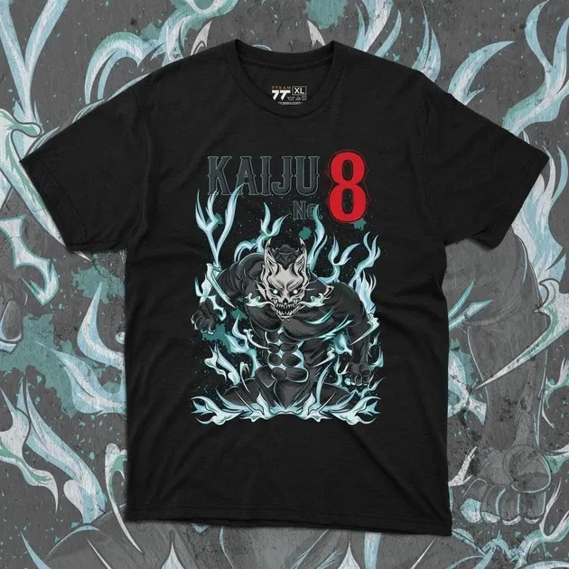 Футболка для підлітка хлопчика з принтом Кайдзю 8 #2 Розмір 160 Anime10947 Дніпро - фото 1