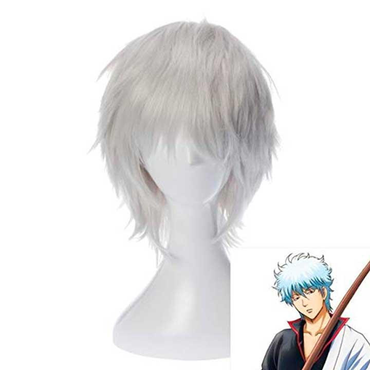 Перука чоловіча косплей аніме "Gintama" - Сірий Вінниця - фото 5