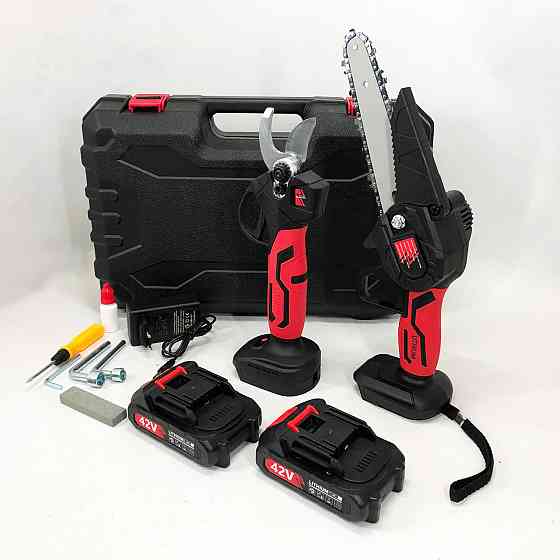 Пила обрезная аккумуляторная, Аккумуляторная мини пила, Цепная мини-пила для обрезки деревьев NR-53 Киев