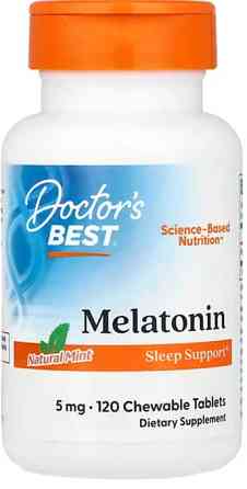 Мелатонін Doctor's Best Melatonin 5 мг 120 жув таб м'ята Київ