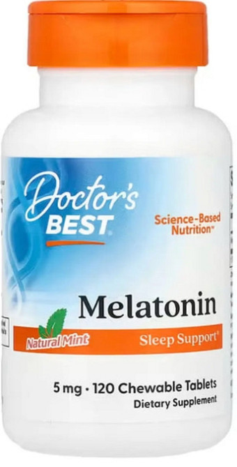 Мелатонін Doctor's Best Melatonin 5 мг 120 жув таб м'ята Київ - фото 1