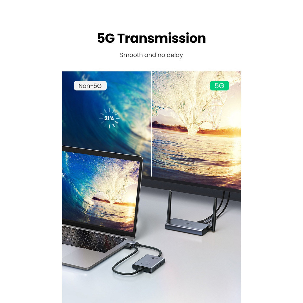 Безпровідний подовжувач UGREEN CM506 Wireless HDMI Extender Transmitter and Receiver 50m(UGR-50633A) Київ - фото 4