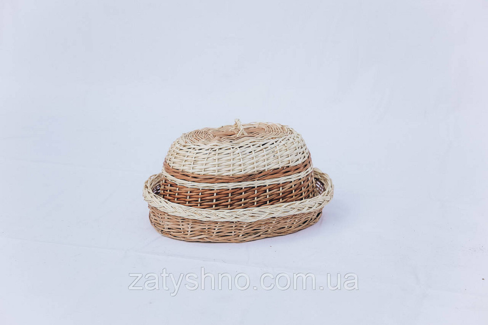 Хлібниця плетена світло-коричнева Київ - фото 1