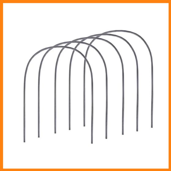 Комплект (кілочки 10 + кліпси 10 + дуги 5) для парника-теплиці, комплект для збирання парника з дуг Дніпро