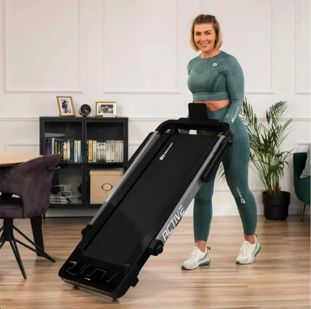 Бігова доріжка електрична Hop-Sport HS-1300WLB Active чорний Київ - фото 5