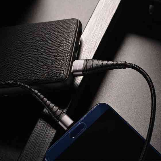Кабель USB - Type-C BOROFONE BX32 2.4A 1m нейлон aluminum+TPE разъемы цвет черный BX32CB Одесса