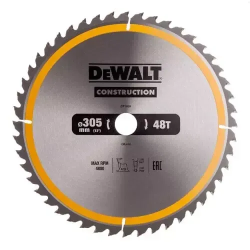 Диск пильний 305 х 30 (48Т) DeWALT DT1959 Київ - фото 1