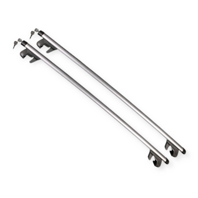 Багажник универсальный на рейлинги (127 см, до 75 кг) алюминий, аэродинамический ль, с замком Мукачево - изображение 1