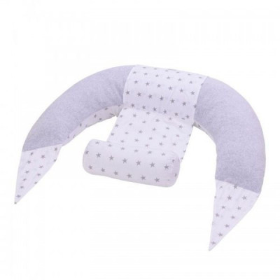 Подушка Верес для кормления Comfort Lux Velour stars grey 200х75 (302.04.2) Винница - изображение 1