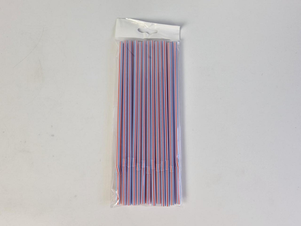 Трубочка для коктейлів смугаста (25шт) ТМ "Супер торба" Харків - фото 1