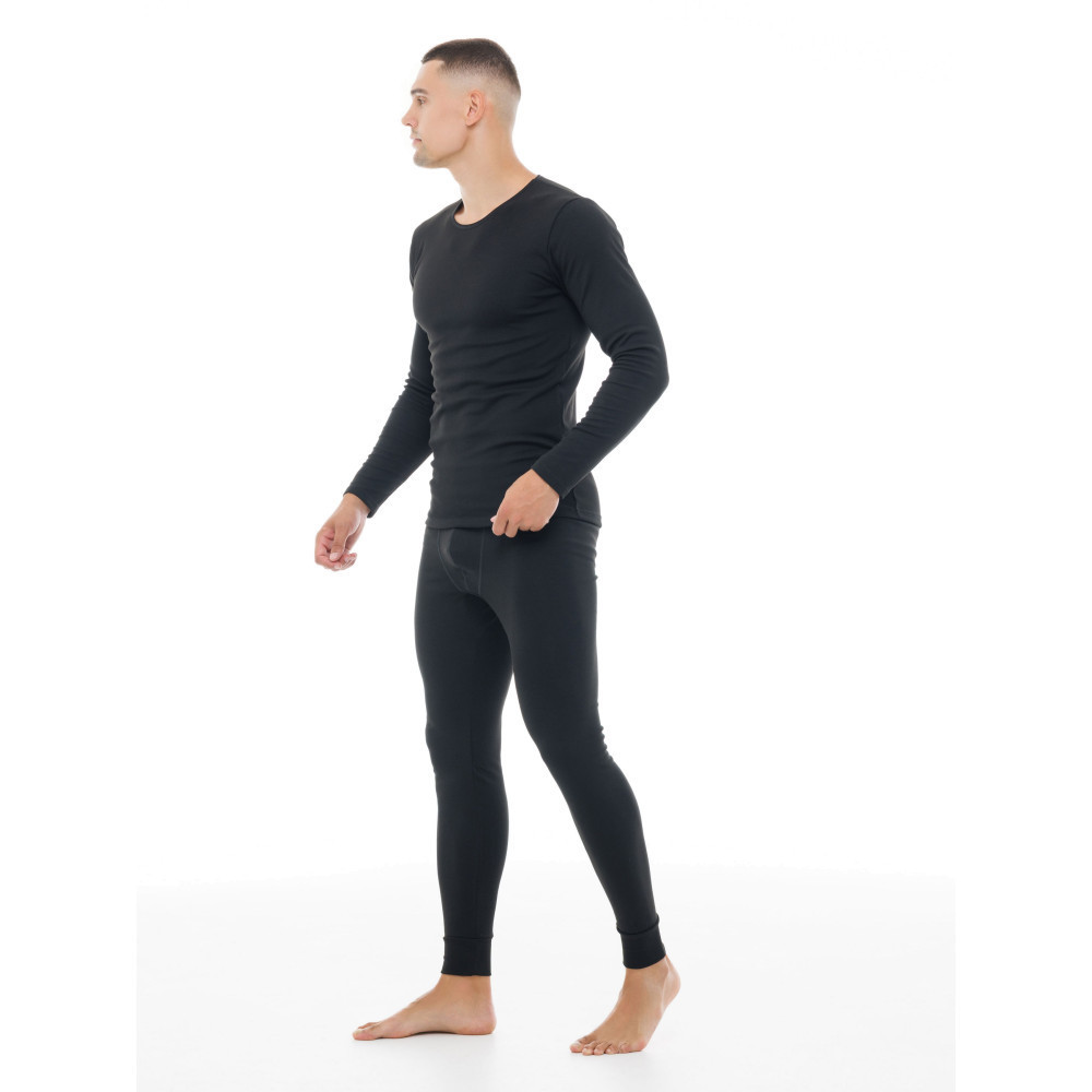 Комплект чоловічої термобілизни з утепленням, лонгслів і підштанники з манжетами Наталюкс 98-1608 3XL Київ - фото 3