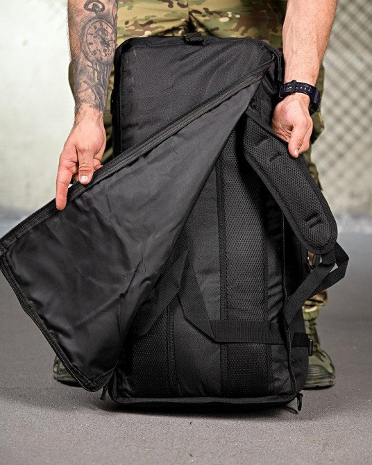 Тактичний рюкзак-баул X-TACTICAL black ПП4724 Одеса - фото 4