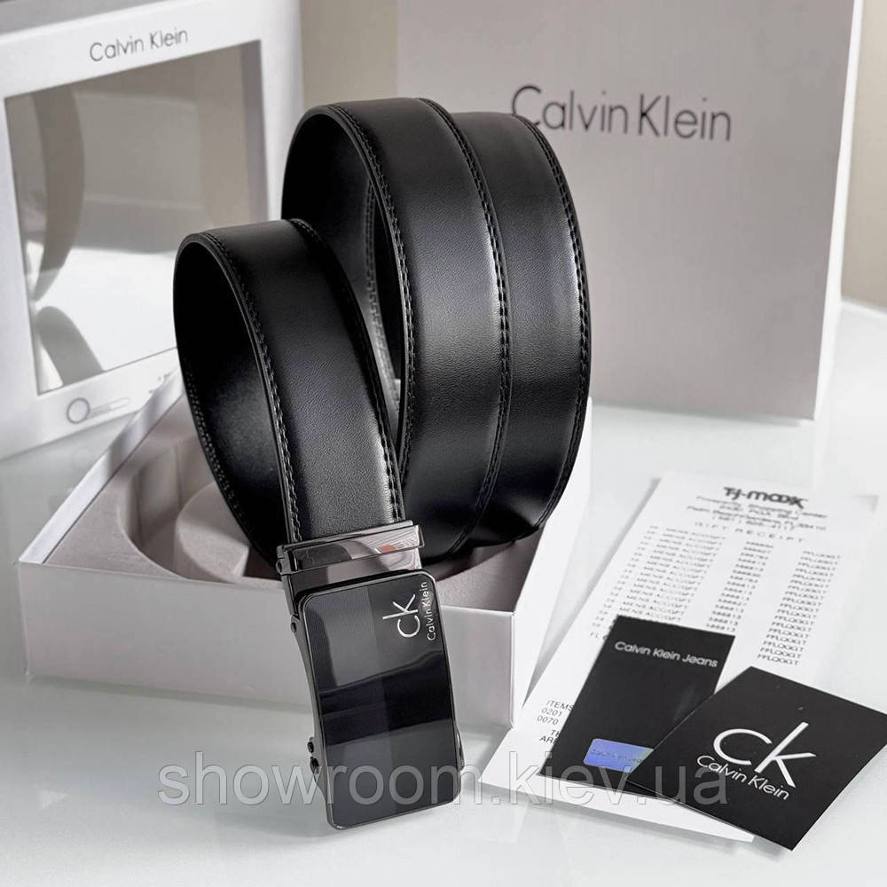 Чоловічий ремінь із пряжкою автомат Ск у подарунковій коробці (455) Київ - фото 6