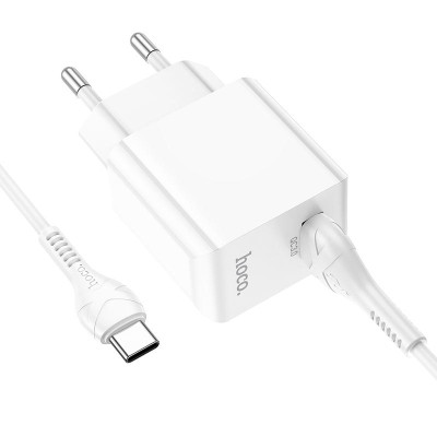 Зарядное устройство HOCO C98A Proton USB QC3.0 + cable USB to USB-C White (6931474766878) Винница - изображение 5