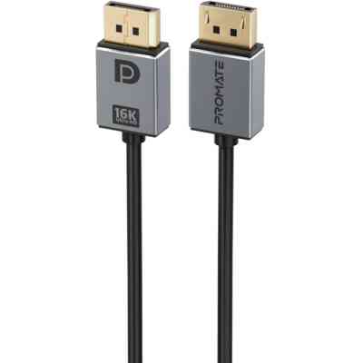 Кабель мультимедийный DisplayPort to DisplayPort v.2.0 dplink-16k.black Promate (dplink-16k.black) Винница