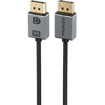 Кабель мультимедийный DisplayPort to DisplayPort v.2.0 dplink-16k.black Promate (dplink-16k.black) Винница - изображение 1