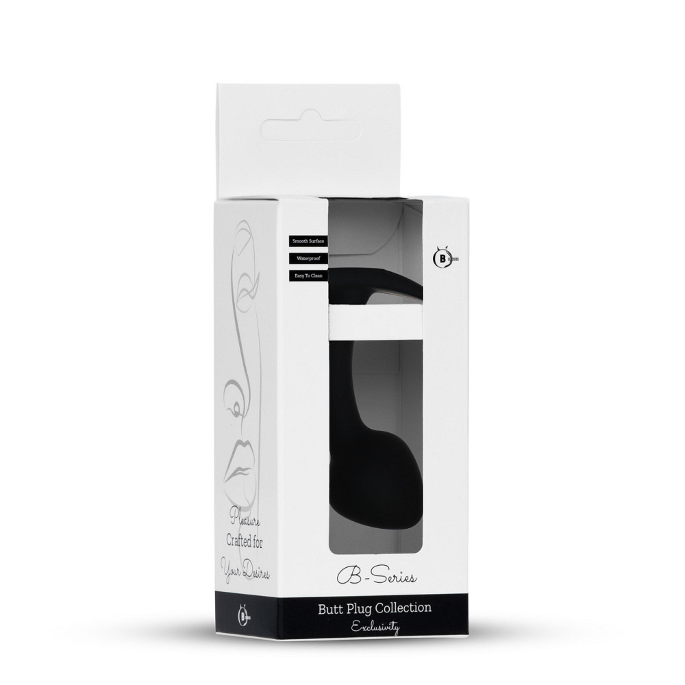 Анальна пробка силіконова Jewellery Curved PLUG- M Sex Aura Київ - фото 8