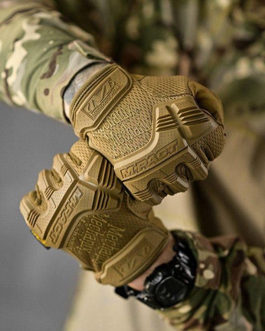 Тактичні рукавички чоловічі m-pact койот Одесса - изображение 5