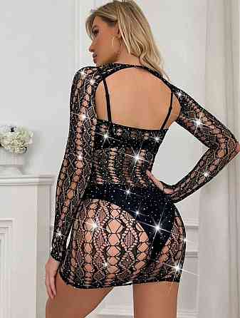 Бодистокинг-платье JSY WW7096 Black One Size Sex Aura Киев