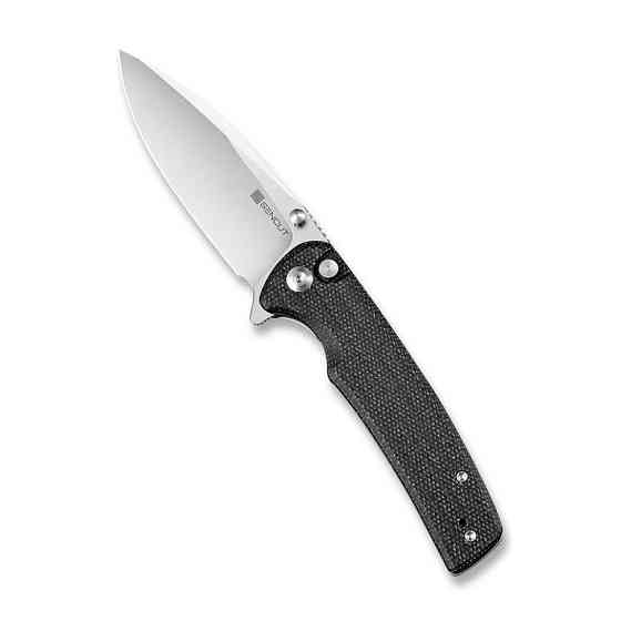 Ніж складаний туристичний Sencut Sachse, (8.8 см) 9Cr18MoV / Micarta чорний Київ