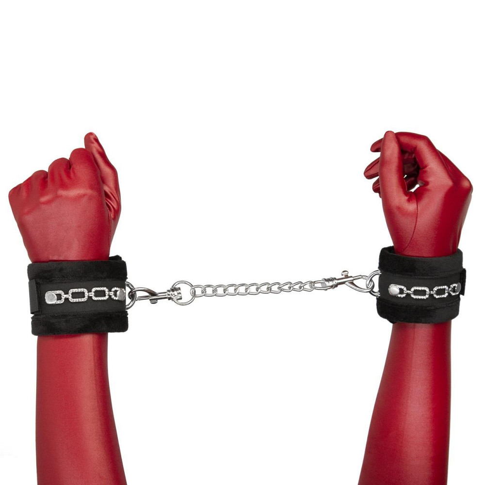 Наручники Punishment - Crystal Detail Handcuffs – Black Sex Aura Киев - изображение 2