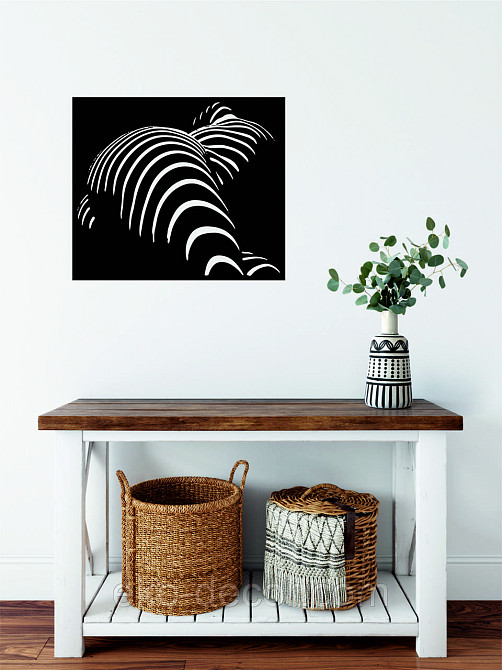 Декоративное настенное Панно «Женское Тело», Декор на стену 110*94 см, Черный Киев - изображение 7