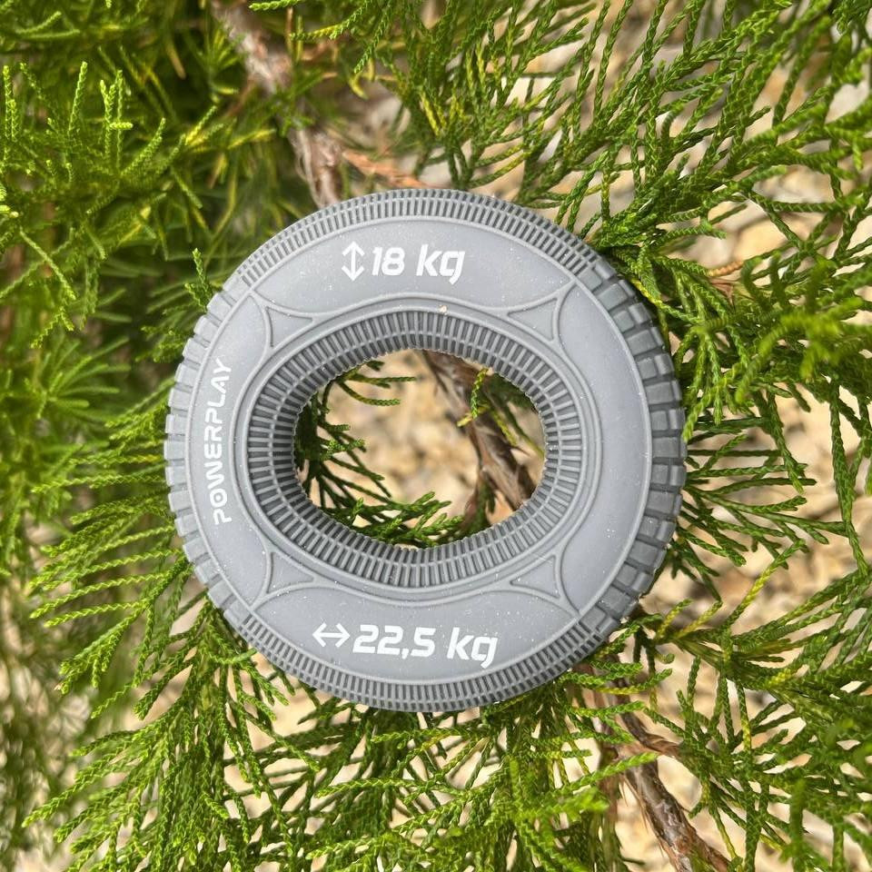 Еспандер кистьовий силіконовий PowerPlay PP-4330 Hand Grip Loops Medium 18-22,5 кг. Сірий Каменское - изображение 6