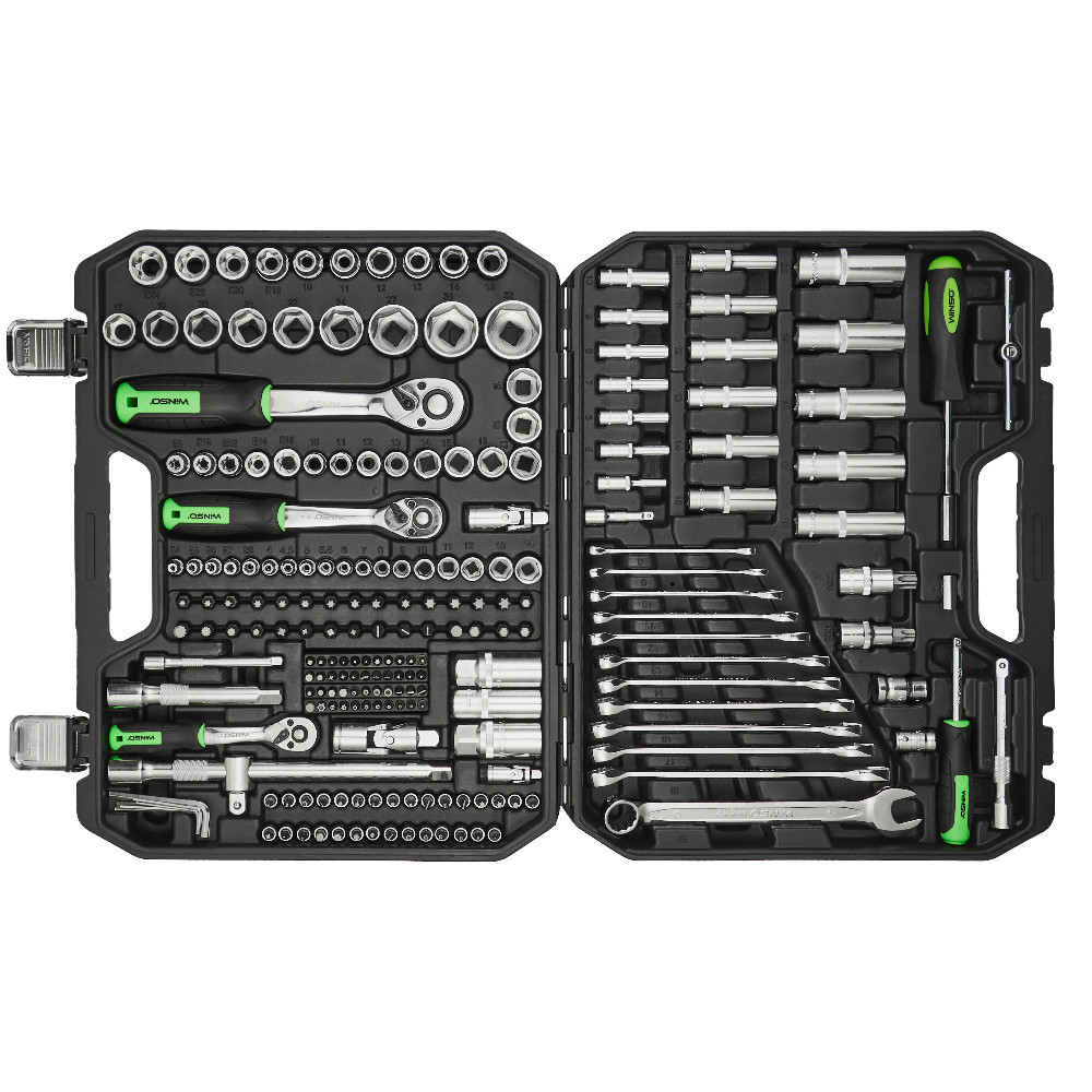 Професійний набір інструментів в кейсі Winso Pro 1/2", 1/4", 3/8" 72T, CR-V, 219од. Львів - фото 3
