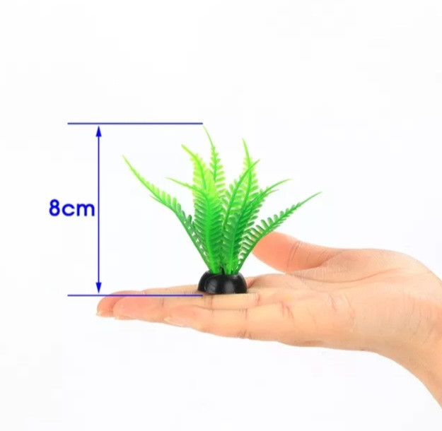 Искусственные растения для аквариума 8 см зеленый Киев - изображение 1