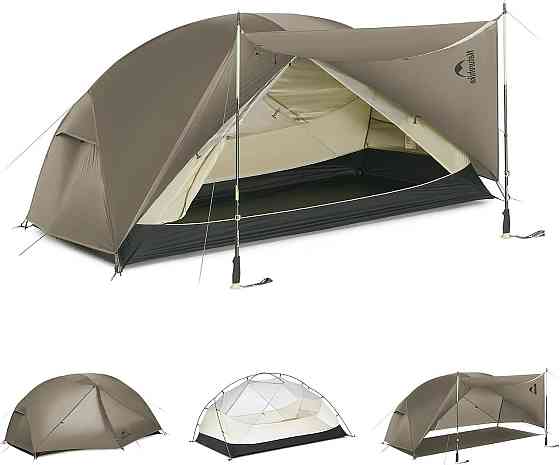 Намет двомісний Naturehike CNK2550WS037 Mongar Pro 2 (Коричневий) Вінниця
