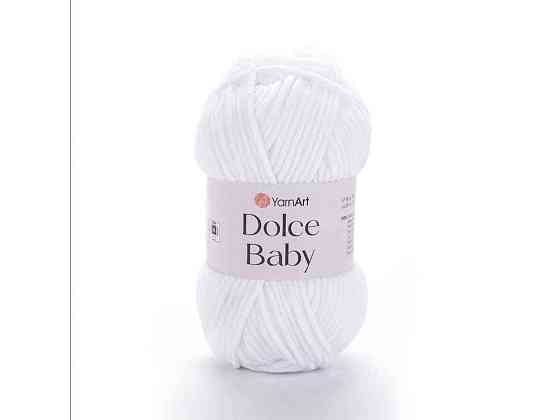 Пряжа Dolce Baby білий 100% мікрополіестр 85м 50г 5шт/уп 741-White ТМ YarnArt Київ