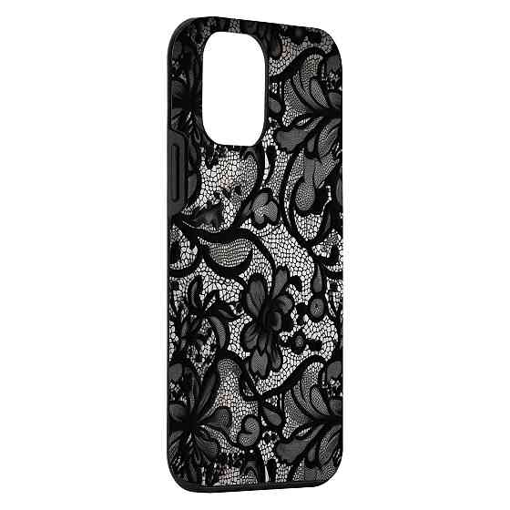 Чохол накладка для iPhone 12 Mini Lace Artful Visions вінтажний чорний прозора спинка полікарбонат PC TPU протиударний Київ