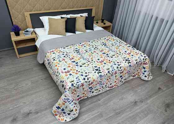 Покривало Decorator Bloomy 160х215 см з різнобарвним квітковим принтом (85-177) Київ