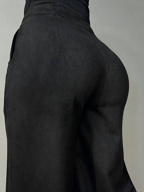 Брюки жіночі Gritana 234 палаццо під замшу чорні, чорний, XL Київ - фото 7