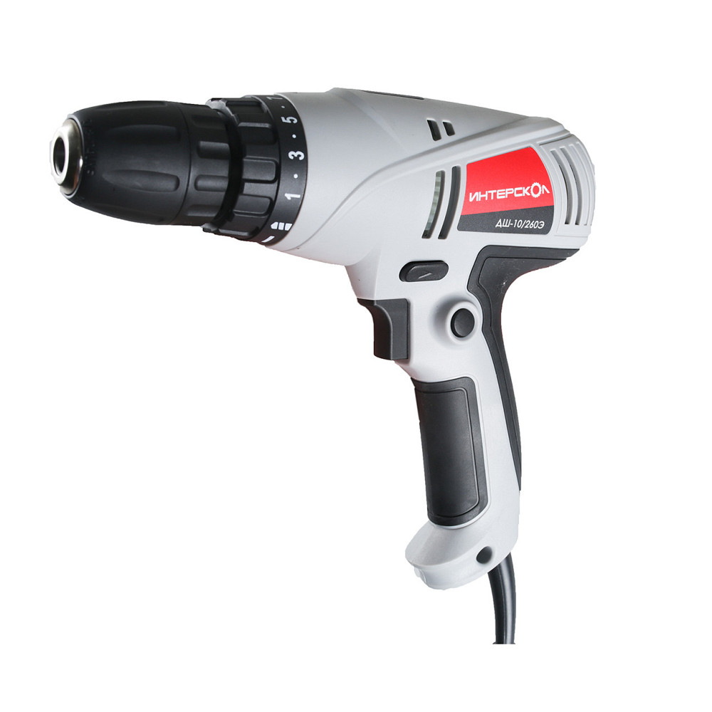 Мережевий дриль-шурупокрут ІНТЕРСКОЛ ДШ-10/260Е Коломия - фото 1