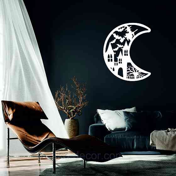 Декоративне настінне Панно «Хеллоуїн», Декор на стіну 110*89 см, Білий Київ