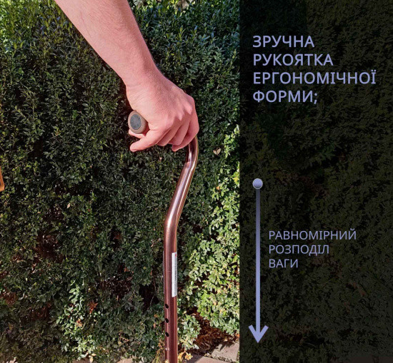 Трость алюминиевая телескопическая Doctor Life 10100/C/E/BZ бронзовый Днепр - изображение 5