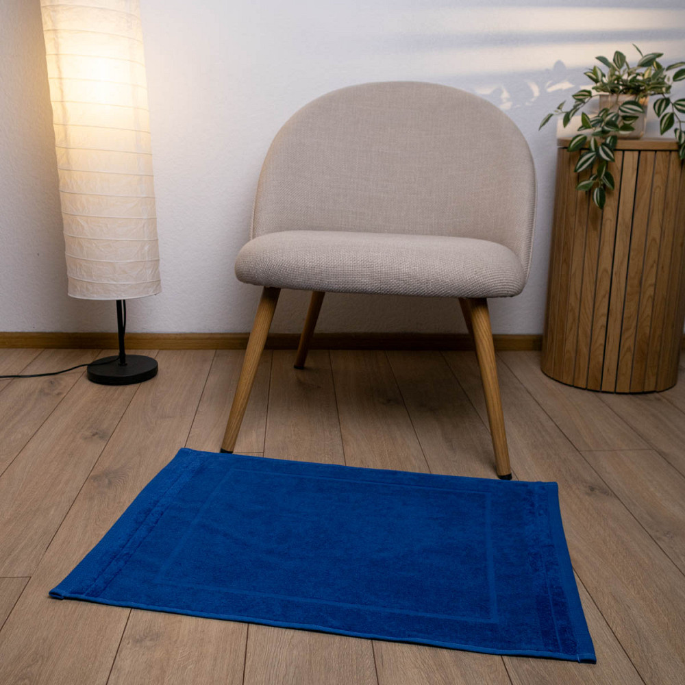 Махровое полотенце для ног Коврик GM Textile 50х70см 500г/м2 (Синий) Сумы - изображение 4
