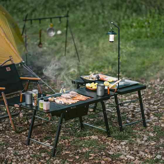Стіл для барбекю сталевий Naturehike CNK2350CF018, чорний Київ