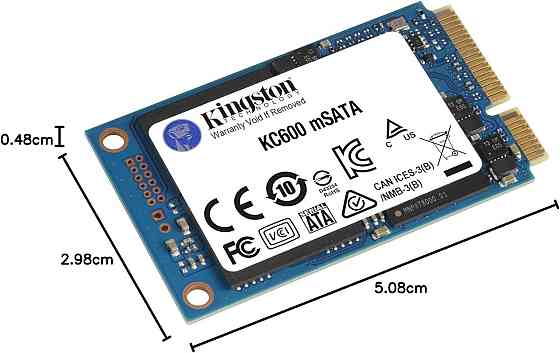 SSD Kingston KC600 256GB mSATA SATA3 внутренний для ноутбука и ПК чёрный Киев
