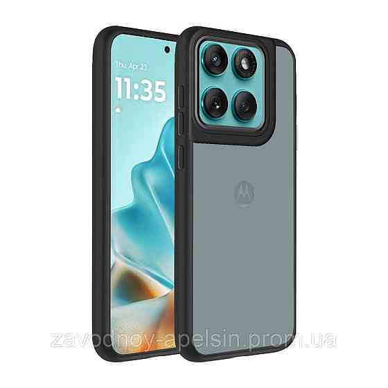 Motorola Moto Edge 60 Fusion Чехол матовый TPU+PC (черный) Одесса