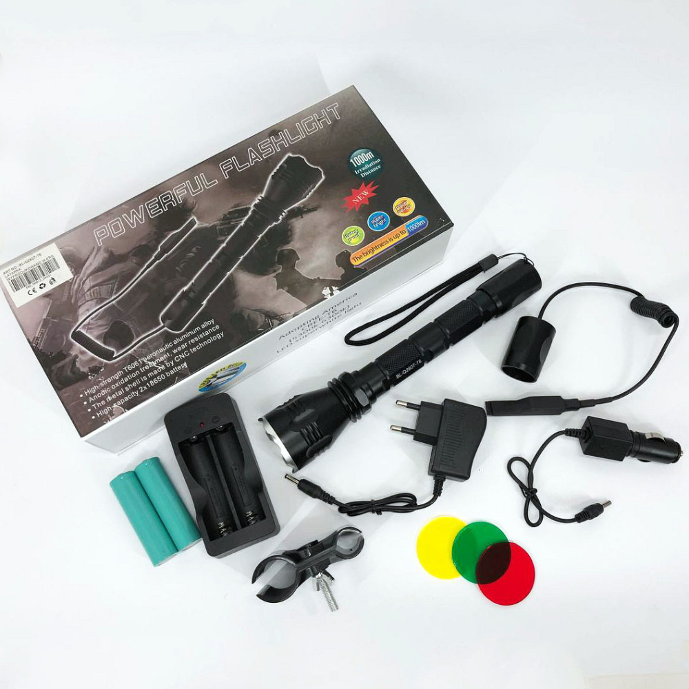 Тактичні ліхтарі з зумом Police, Яскравий світлодіодний потужний ліхтар, Алюмінієвий ліхтар 18650 XF-30 Львів - фото 10