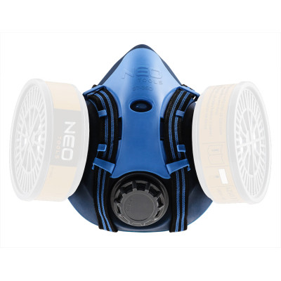 Респіратор Neo Tools силіконовий, на два фільтруючі патрони (у комплект не входять) (97-350) Вінниця - фото 1