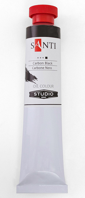 Фарба олійна "Santi Studio"  60мл №105 351109 Сажа газовая, шт Київ - фото 1
