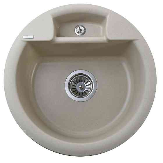 Гранітна мийка Globus Lux GURON слонова кiстка 480мм (000008647) Київ