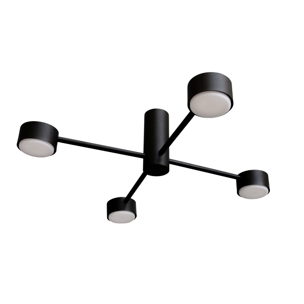 Люстра потолочная MSK Electric Copter на четыре круглых плафона под лампы GX53  NL 8041-4 BK черная Одесса - изображение 2