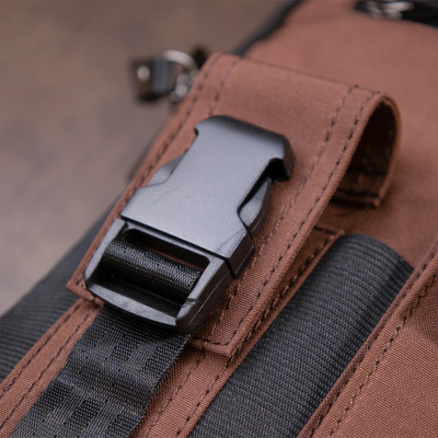 Сумка Vintage Текстильна чоловіча на два відділення Коричнева (20661) Вінниця - фото 7